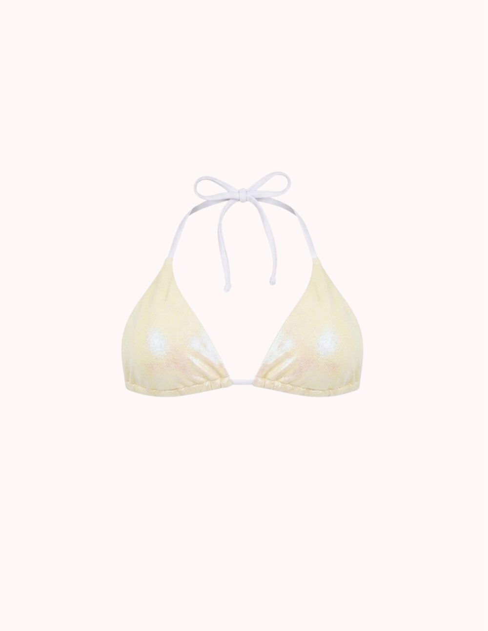 Isla Bikini Top — Metallic Yellow