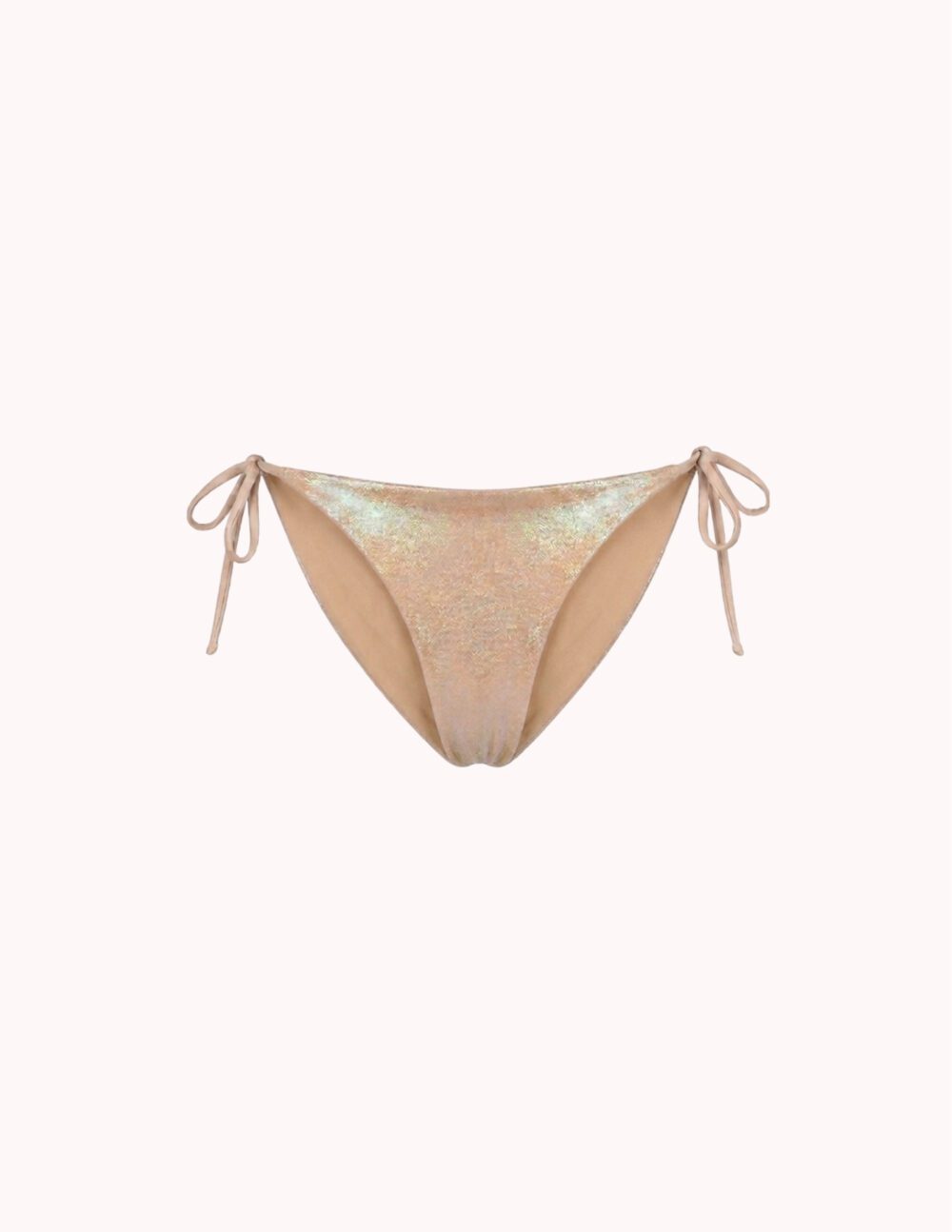 Isla Bikini Bottom — Metallic Beige