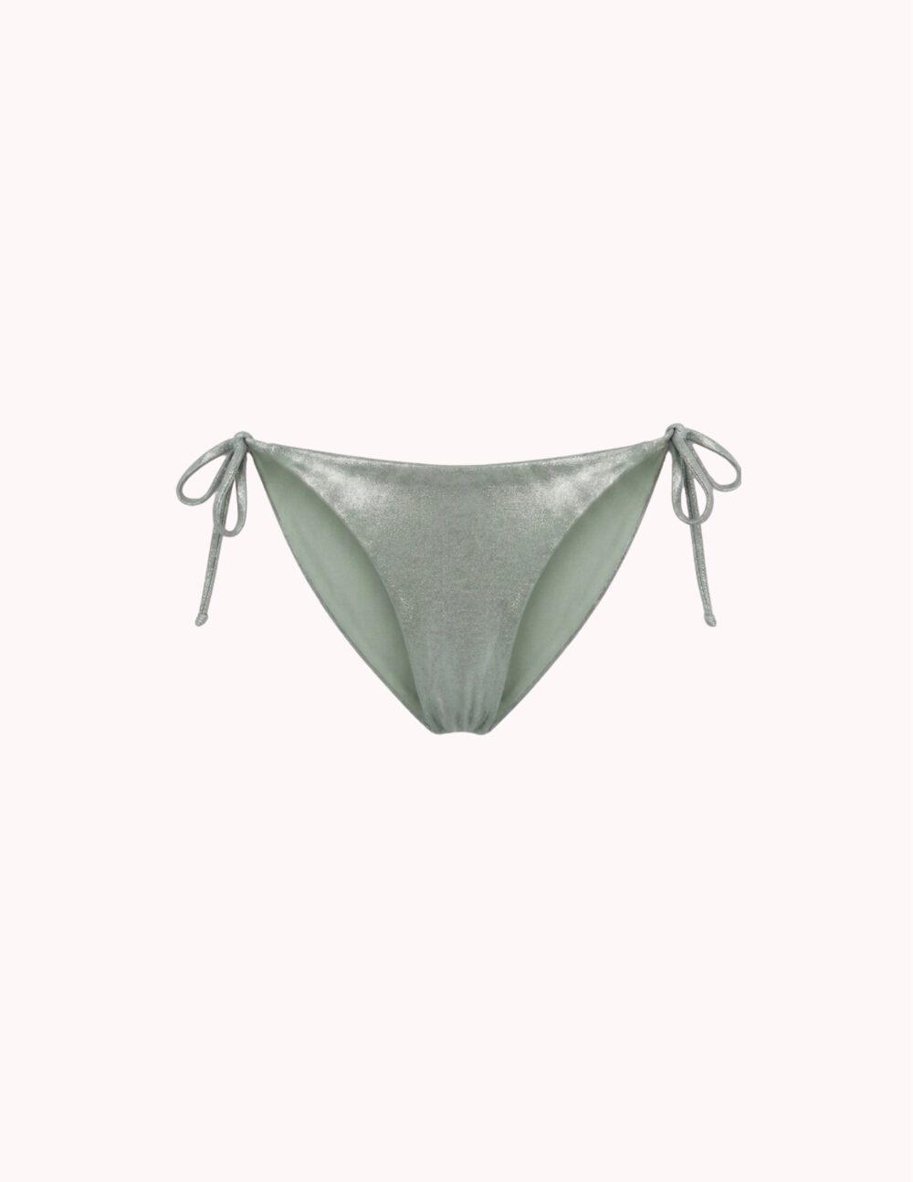 Isla Bikini Bottom — Metallic Olive