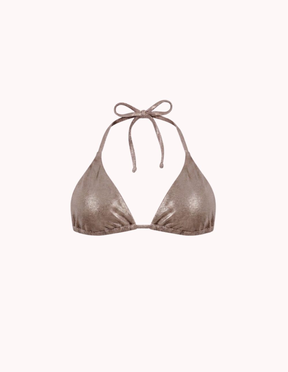 Isla Bikini Top — Metallic Brown
