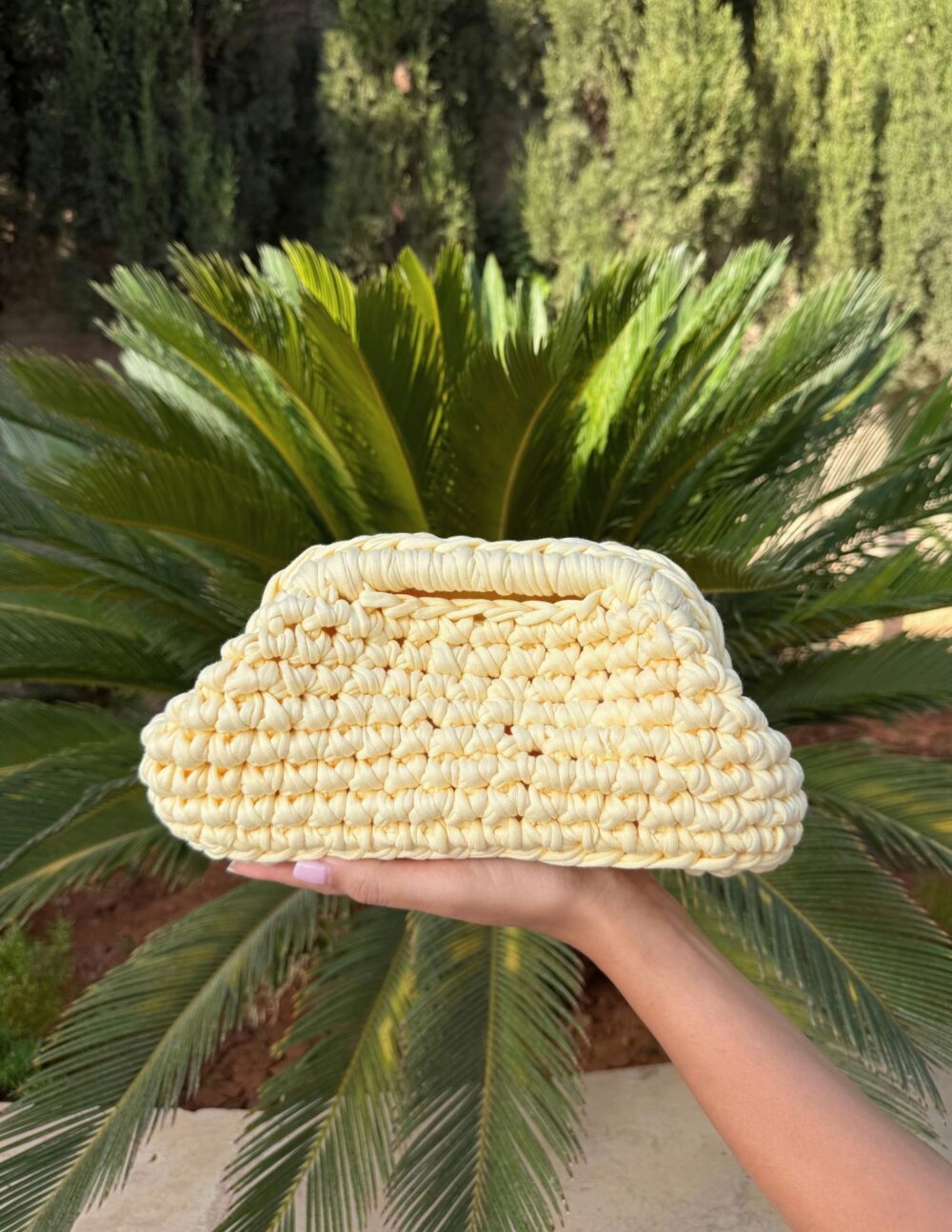 Jade Clutch - Baby Yellow (Medium)