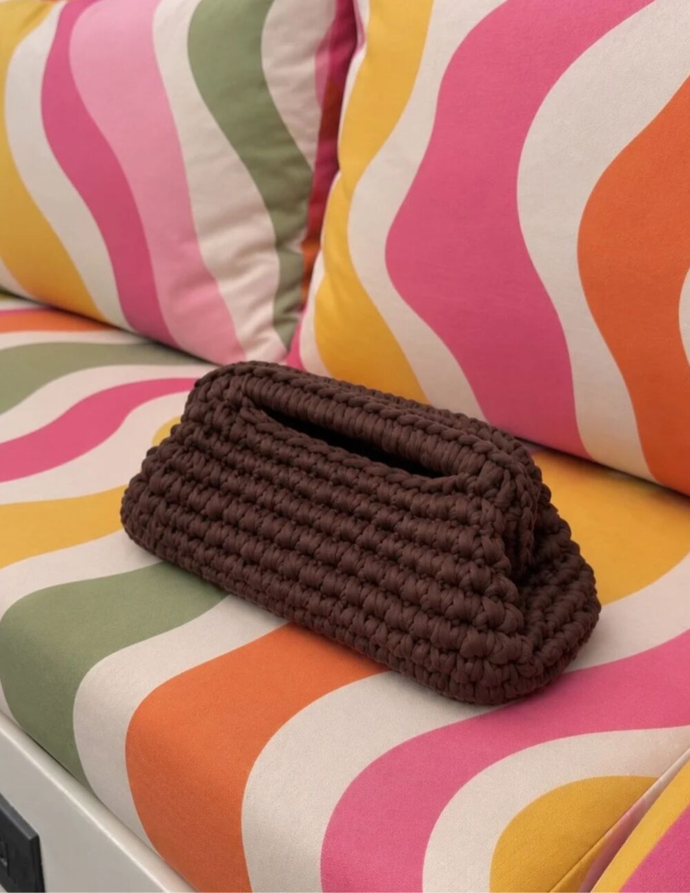 Jade Clutch - Brown (Large)
